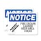 Signmission Fire Escape Ladder Keep Area Clear OSHA Notice Sign, Plastic, 14in W x 10in L, 2PK OS-2PACK-NS-P-1014-L-12582 - alternate 1